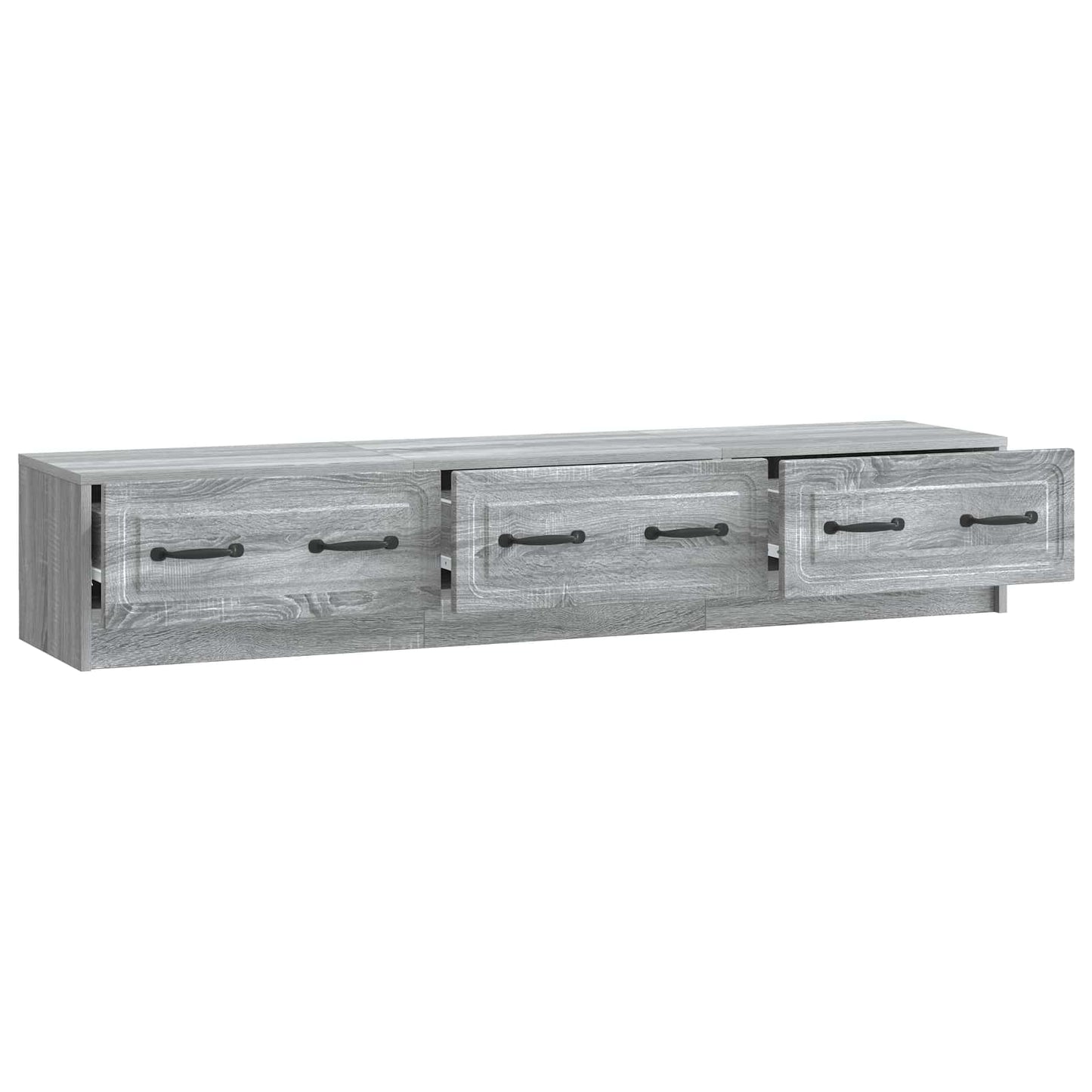 vidaXL Ντουλάπι TV Γκρι Sonoma 147 x 34,5 x 27 εκ Επεξεργασμένο Ξύλο