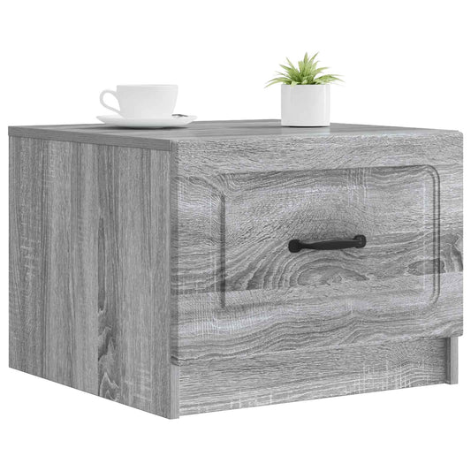 vidaXL Τραπεζάκι σαλονιού με συρτάρι Γκρι Sonoma 49 x 50 x 37 εκ.