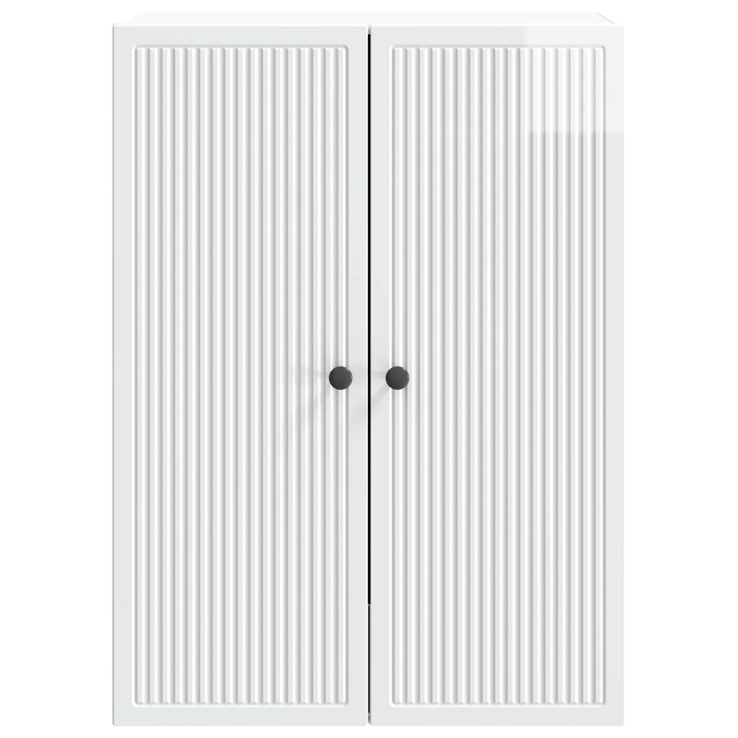 vidaXL Τοίχου Ντουλάπα Γυαλιστερό Λευκό 66 x 34,5 x 90 εκ