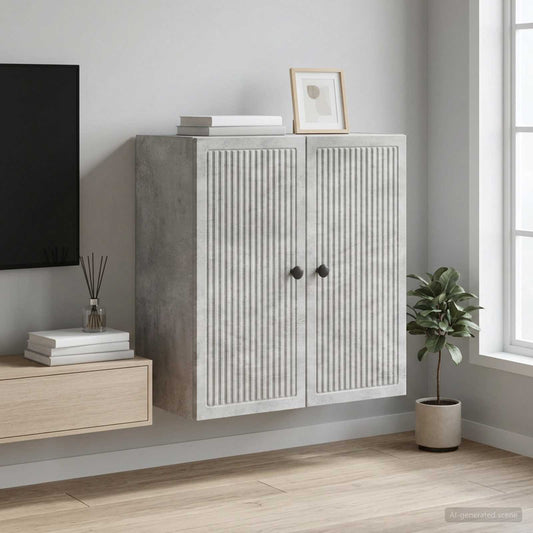 vidaXL Τοίχου Ντουλάπα Γκρι Σκυροδέματος 59 x 31 x 60 εκ