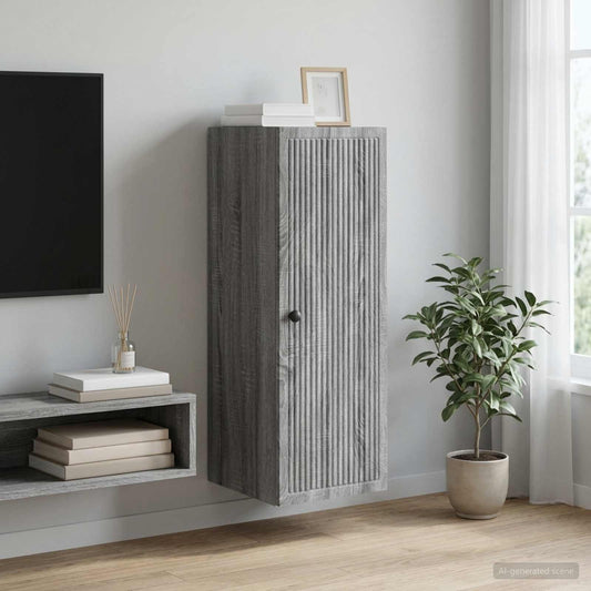 vidaXL Τοίχου Ντουλάπα Γκρι Sonoma 33 x 34,5 x 90 εκ