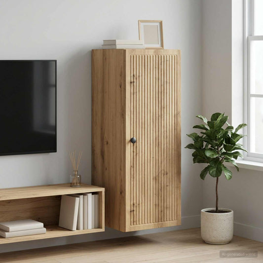 vidaXL Τοίχου Ντουλάπα 33 x 34,5 x 90 εκ Επεξεργασμένο Ξύλο