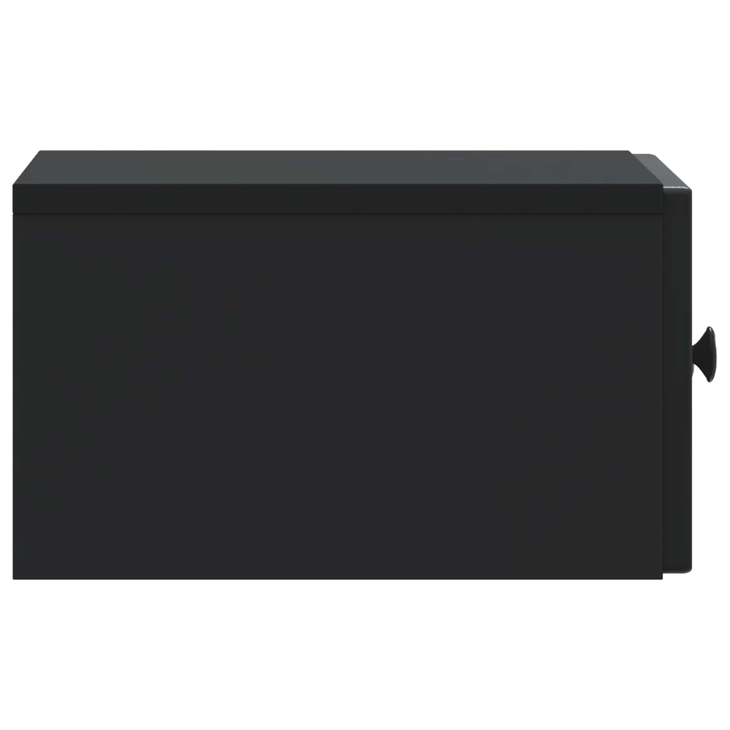 vidaXL Τοίχου Κρεμαστό Κομοδίνο 2 τμχ. Μαύρο 33 x 34,5 x 20 εκ