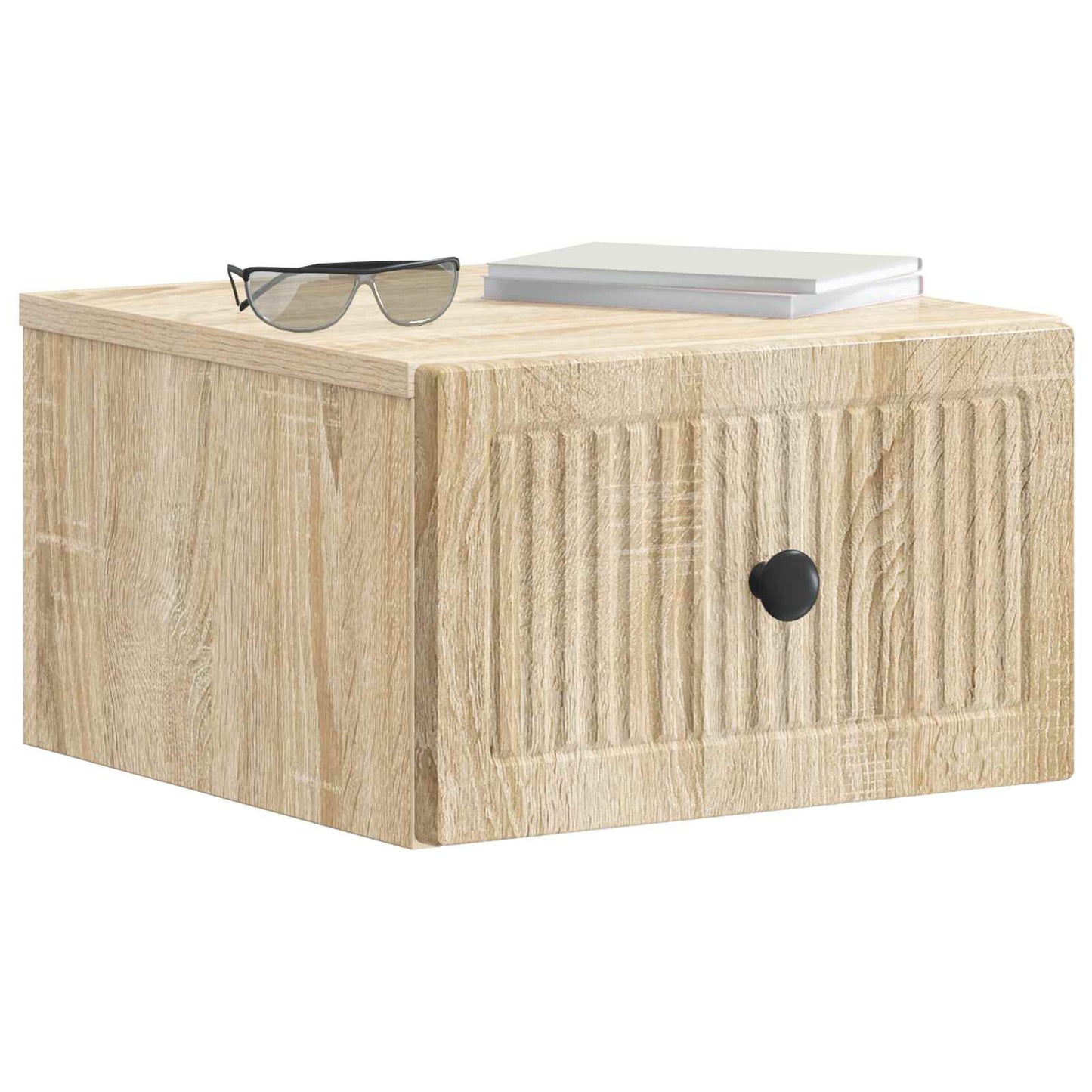 vidaXL Τοίχου Κρεμαστό Κομοδίνο 2 τμχ. Sonoma Δρυς 33 x 34,5 x 20 εκ