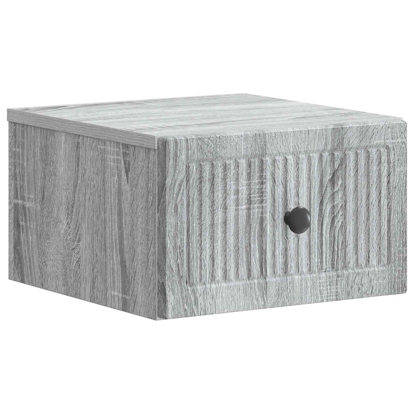 vidaXL Τοίχου Κρεμαστό Κομοδίνο Γκρι Sonoma 33 x 34,5 x 20 εκ