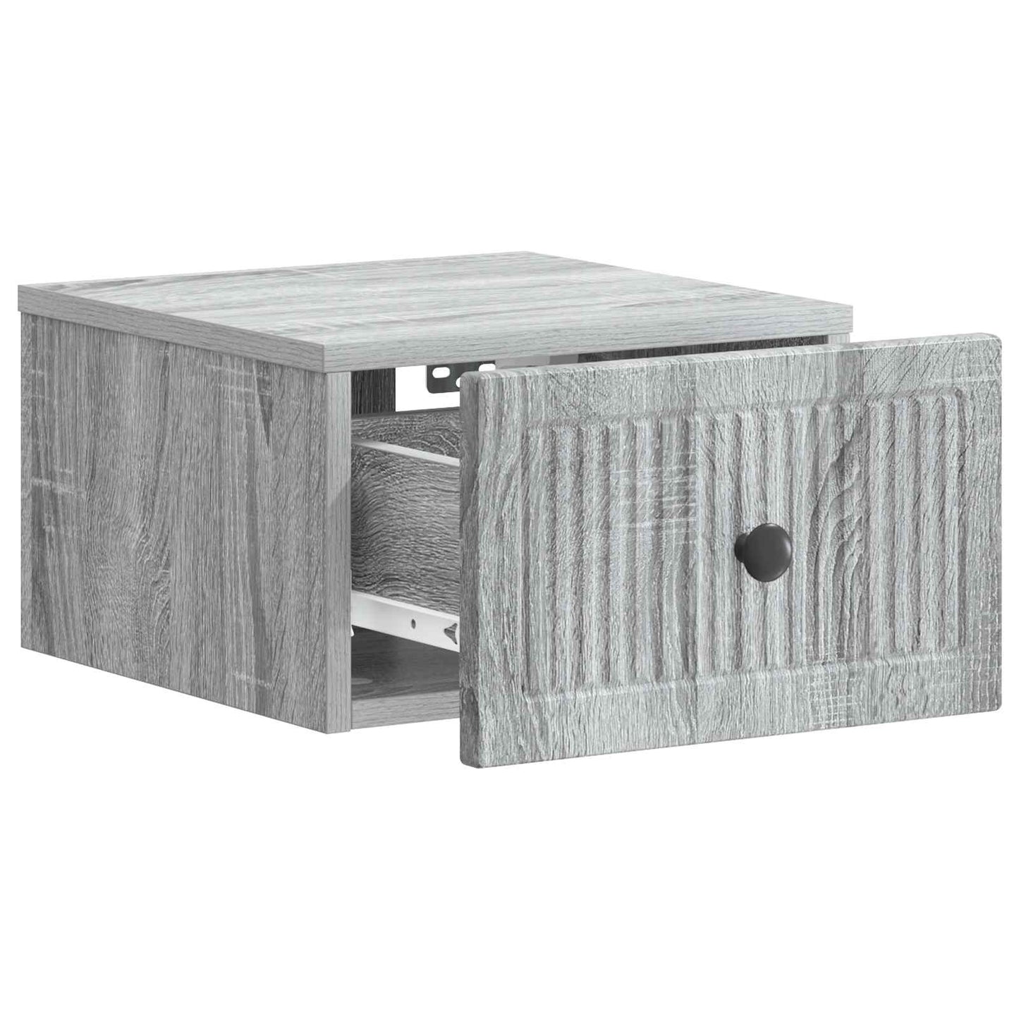 vidaXL Τοίχου Κρεμαστό Κομοδίνο Γκρι Sonoma 33 x 34,5 x 20 εκ
