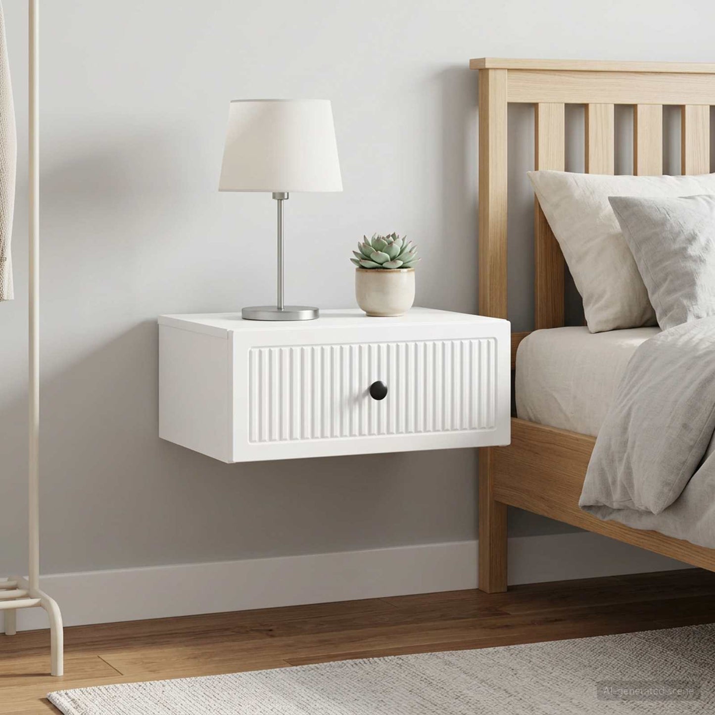 vidaXL Κομοδίνο 2 τεμ. Λευκό 49 x 34,5 x 20 εκ. Επεξεργασμένο Ξύλο