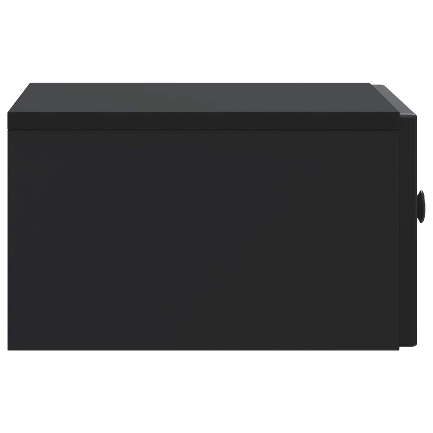vidaXL Κομοδίνο με συρτάρι Μαύρο 49 x 34,5 x 20 εκ. Επεξεργασμένο Ξύλο