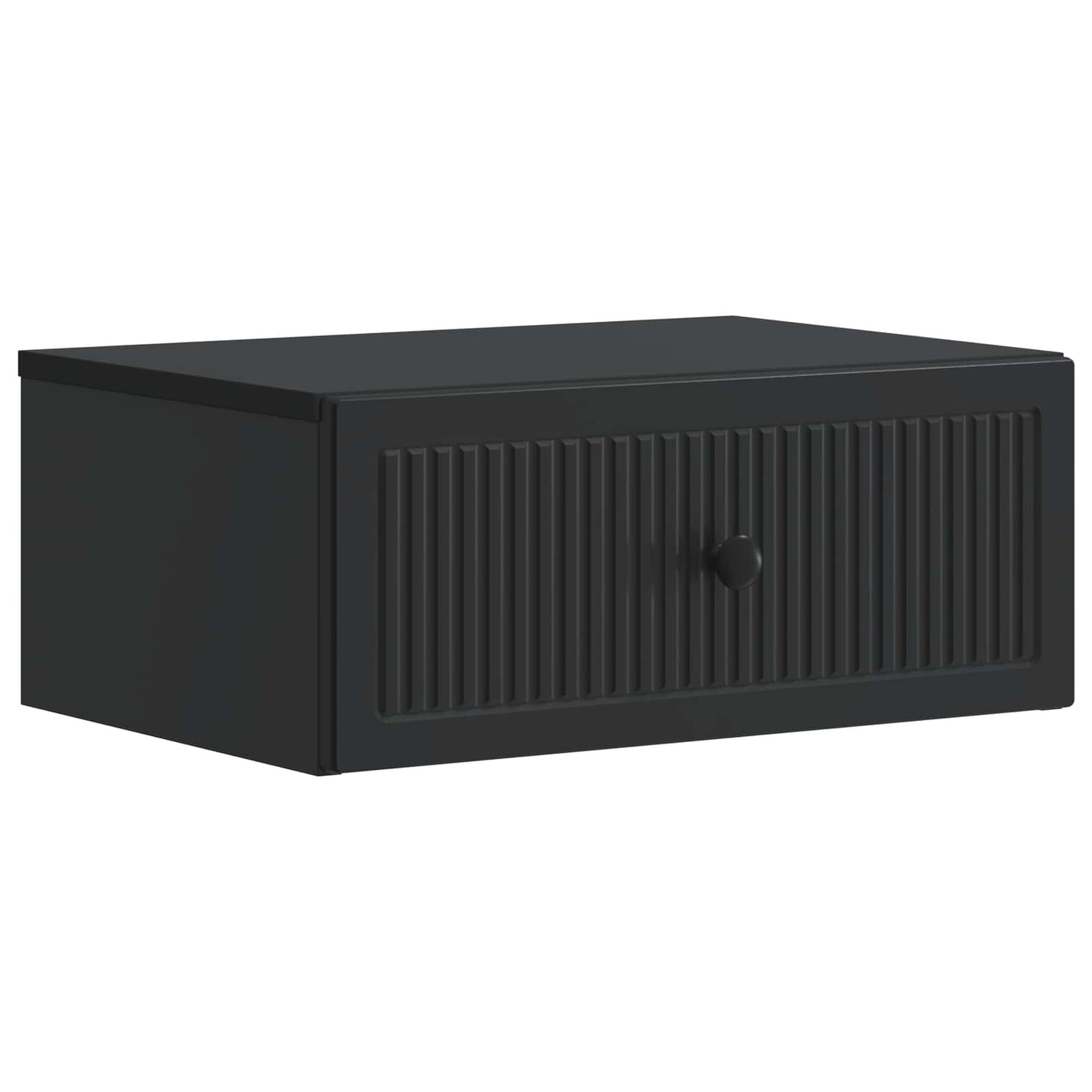 vidaXL Κομοδίνο 2 τμχ. Μαύρο 49 x 34,5 x 20 εκ. Επεξεργασμένο Ξύλο