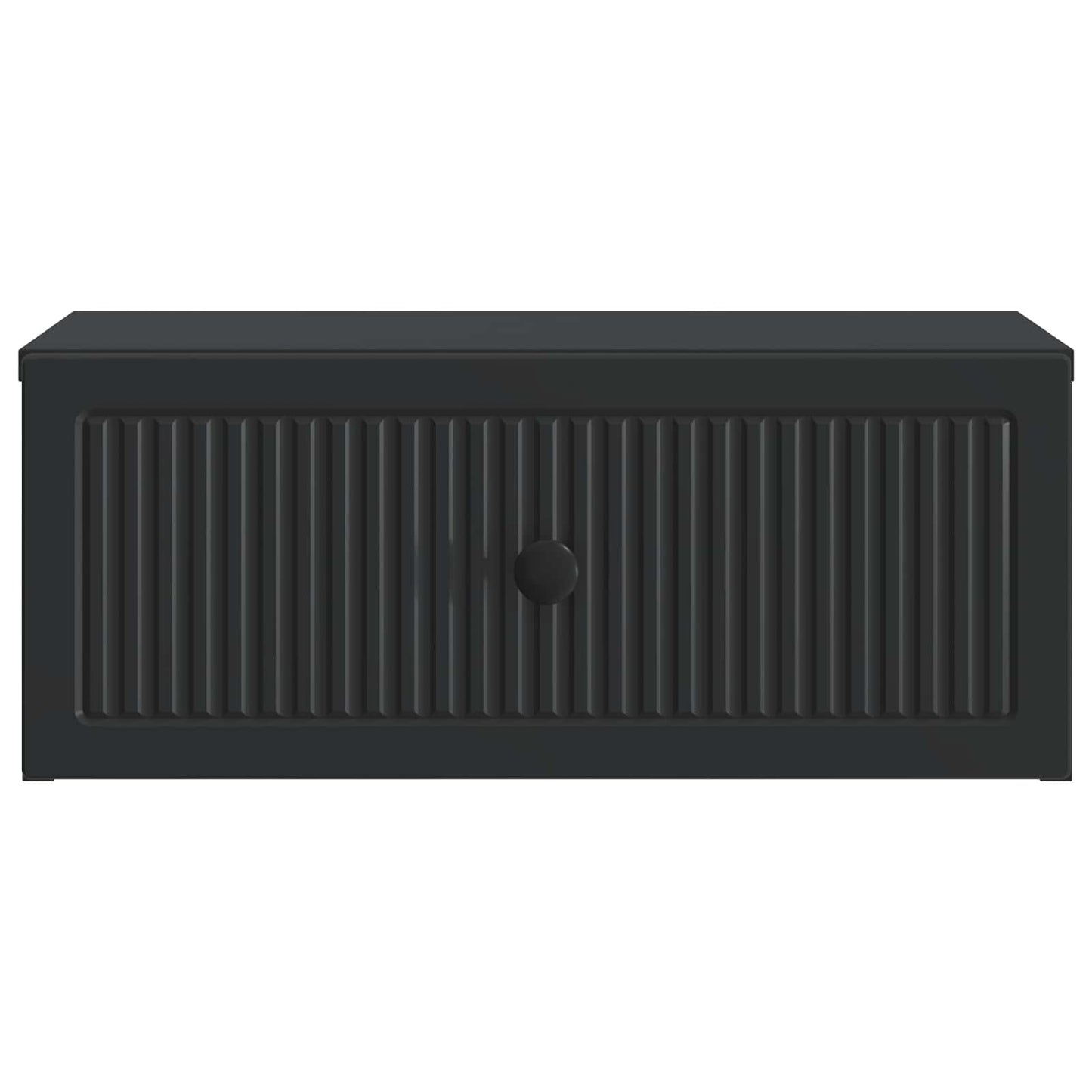 vidaXL Κομοδίνο 2 τμχ. Μαύρο 49 x 34,5 x 20 εκ. Επεξεργασμένο Ξύλο