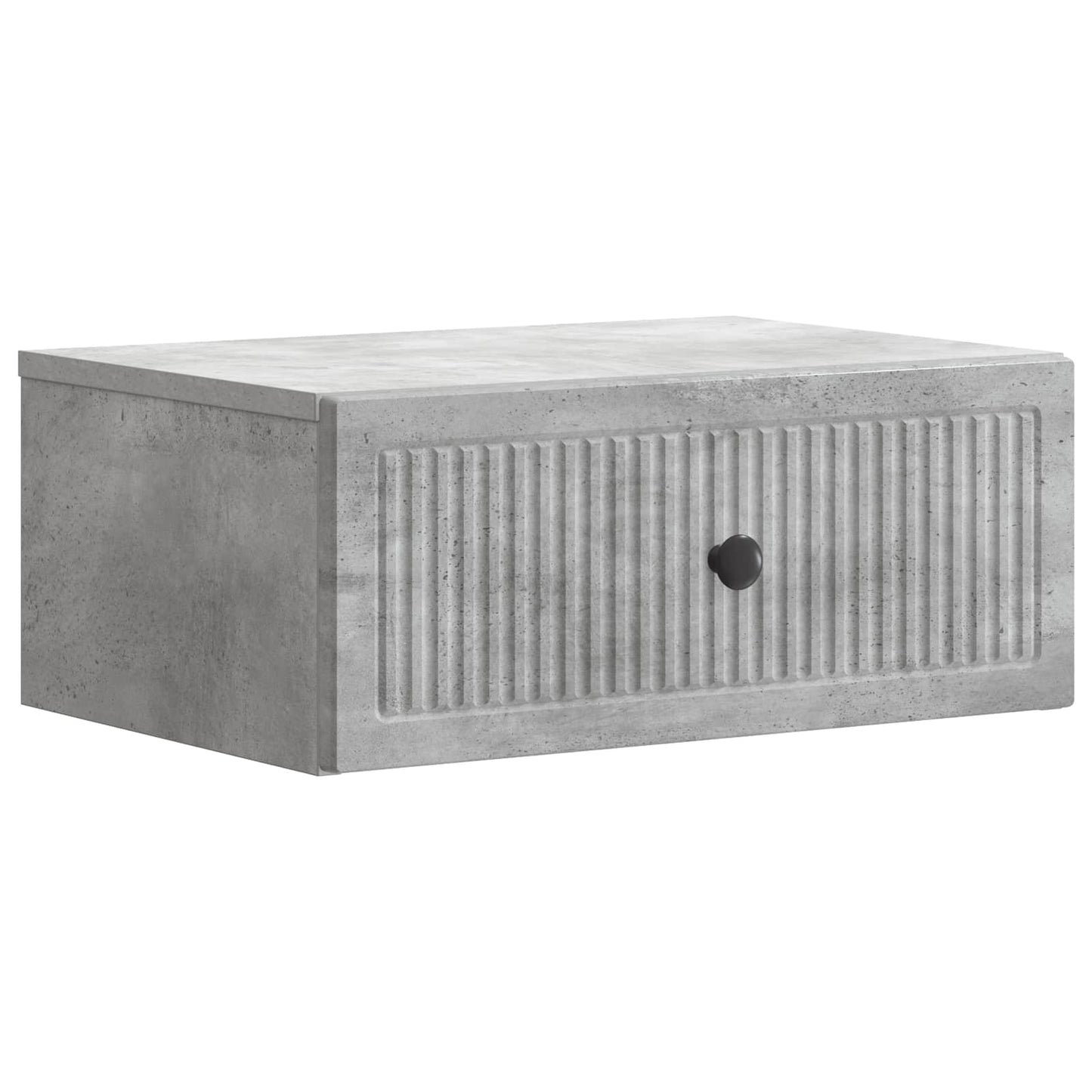 vidaXL Κομοδίνο με συρτάρι Γκρι Σκυροδέματος 49 x 34,5 x 20 εκ.