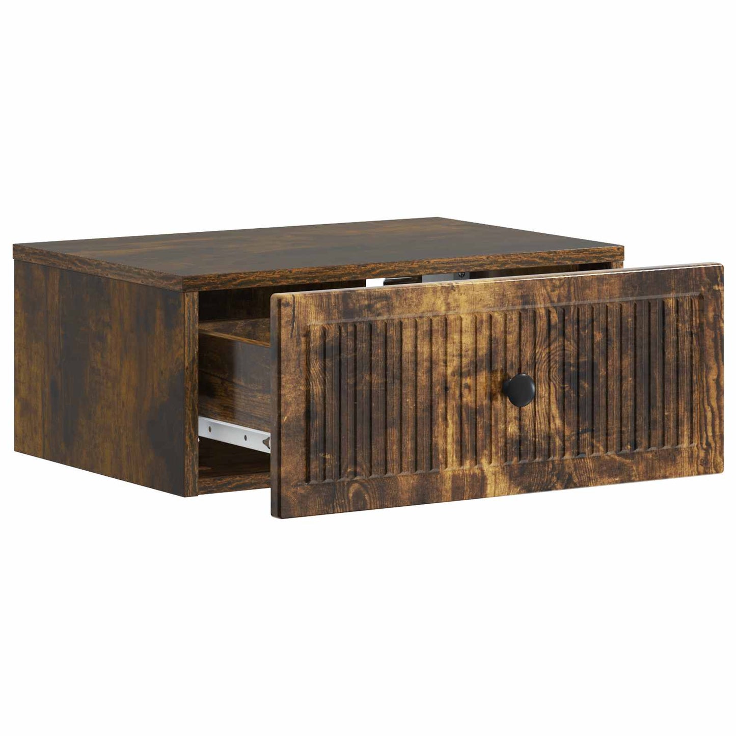 vidaXL Κομοδίνο 2 τμχ. Καπνισμένο Ξύλο Δρυός 49 x 34,5 x 20 εκ.