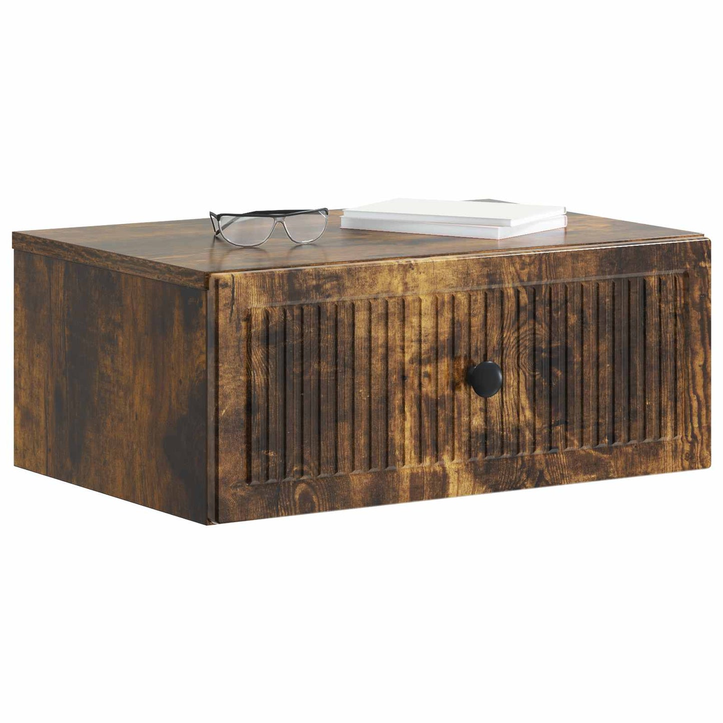 vidaXL Κομοδίνο 2 τμχ. Καπνισμένο Ξύλο Δρυός 49 x 34,5 x 20 εκ.