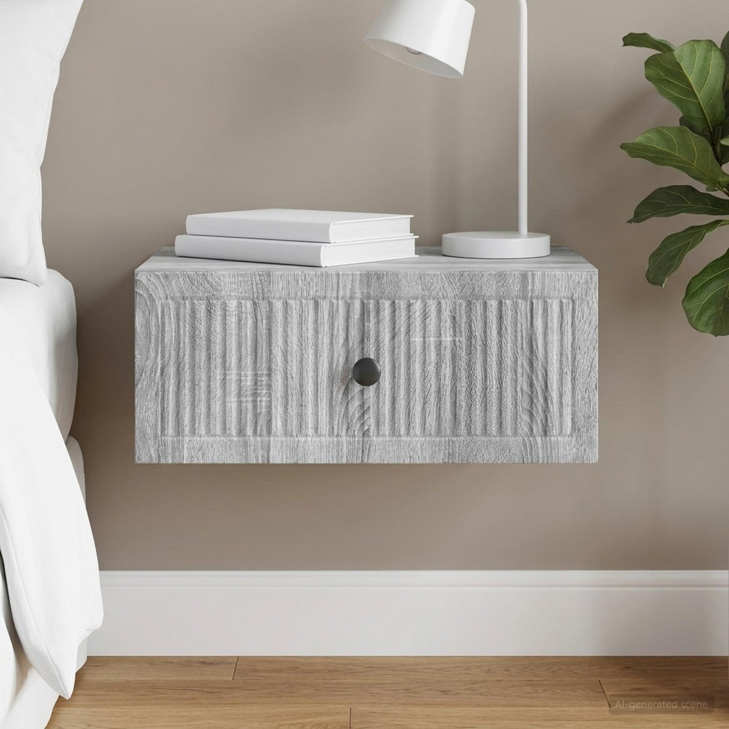 vidaXL Κομοδίνο Γκρι Sonoma 49 x 34,5 x 20 εκ. Επεξεργασμένο Ξύλο