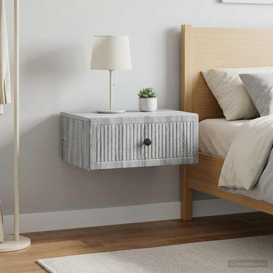 vidaXL Κομοδίνο 2 τμχ. Γκρι Sonoma 49 x 34,5 x 20 εκ.