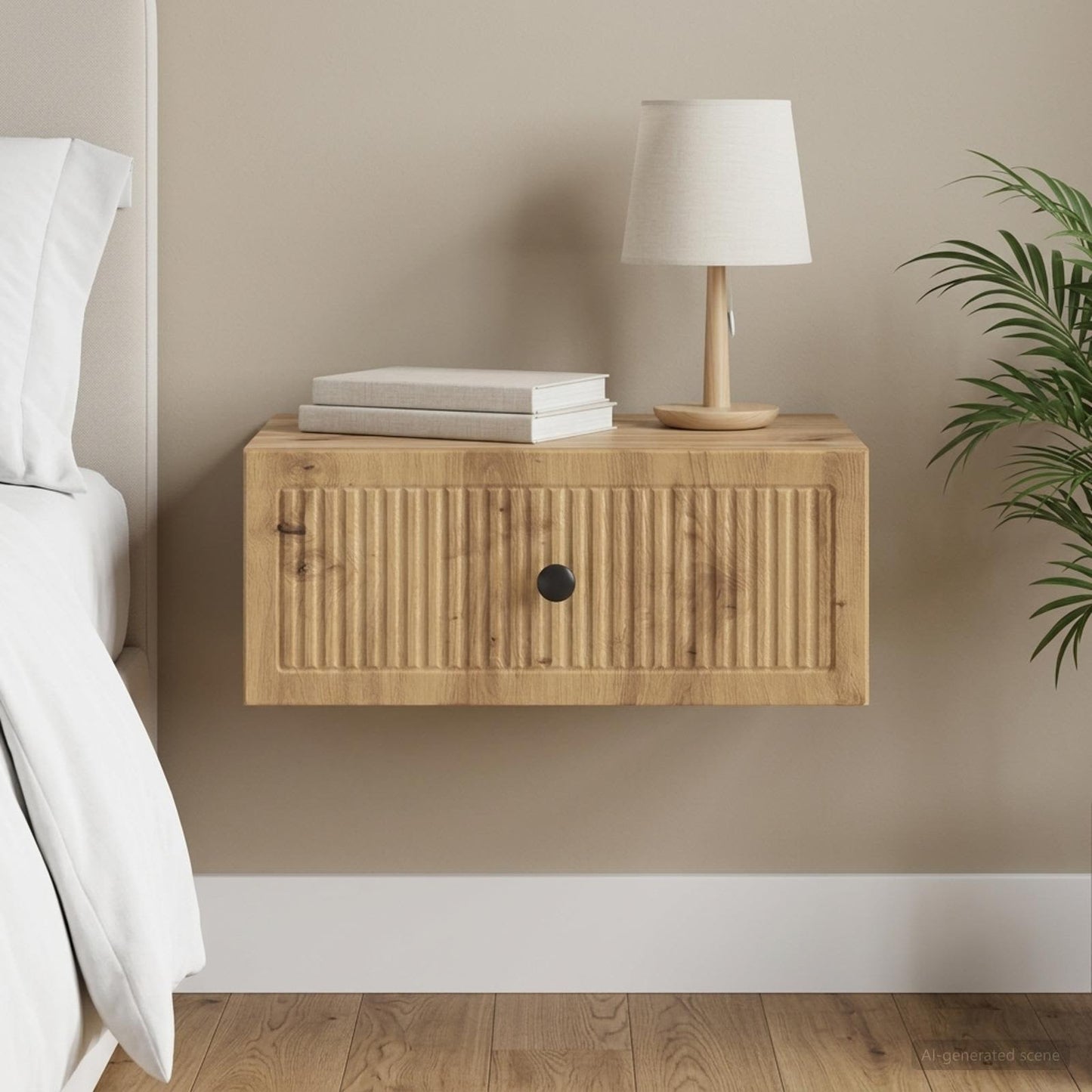 vidaXL Κομοδίνο Artisan Δρυς 49 x 34,5 x 20 εκ. Επεξεργασμένο Ξύλο