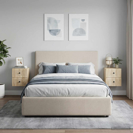 vidaXL Τοίχου Κρεμαστό Κομοδίνο 2 τμχ. Sonoma Δρυς 33 x 34,5 x 40 εκ
