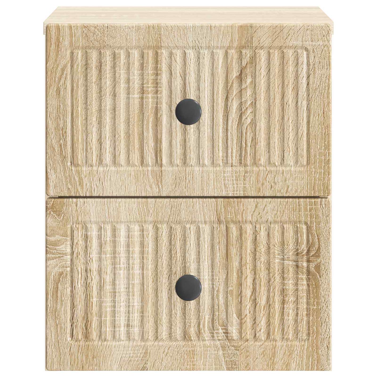 vidaXL Τοίχου Κρεμαστό Κομοδίνο 2 τμχ. Sonoma Δρυς 33 x 34,5 x 40 εκ