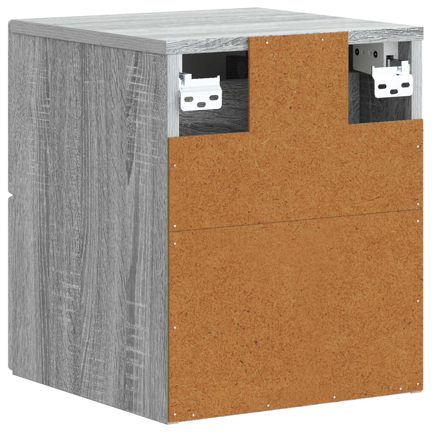 vidaXL Τοίχου Κρεμαστό Κομοδίνο Γκρι Sonoma 33 x 34,5 x 40 εκ