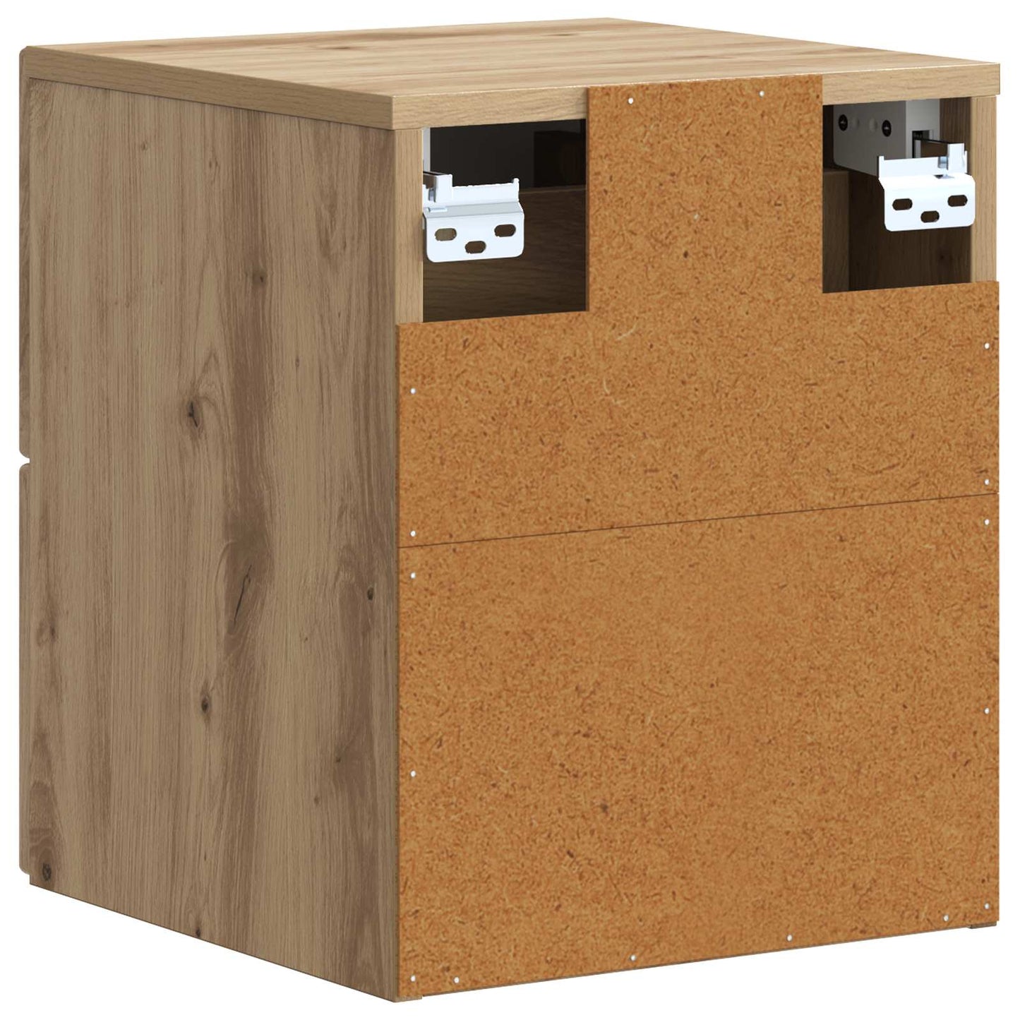 vidaXL Τοίχου Κρεμαστό Κομοδίνο 2 τμχ. Artisan Δρυς 33 x 34,5 x 40 εκ