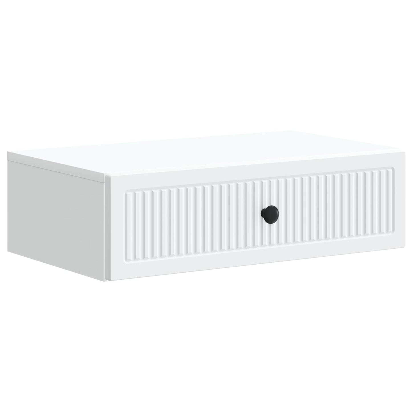 vidaXL Τραπεζάκι Τοίχου Λευκό 59 x 34,5 x 17 εκ. Επεξεργασμένο Ξύλο