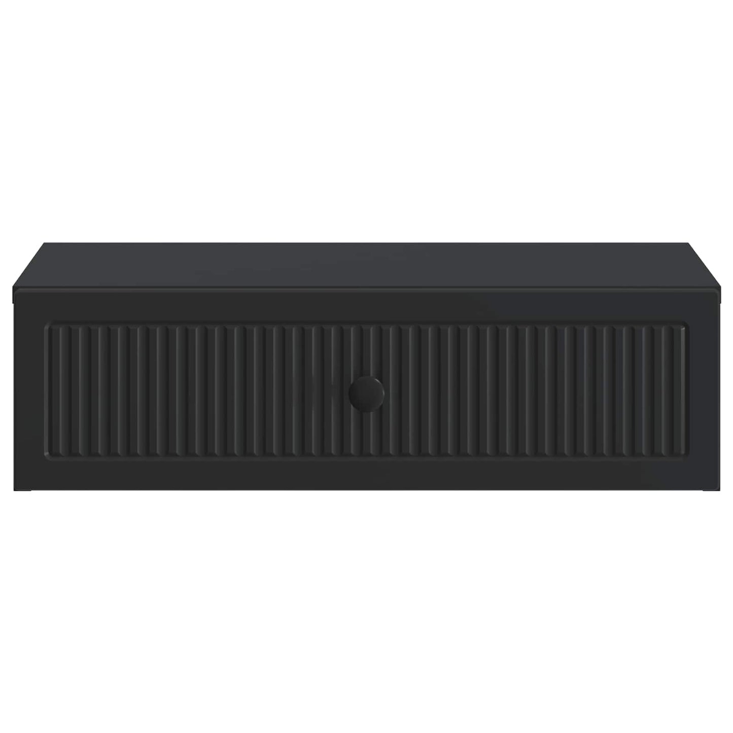 vidaXL Τραπεζάκι Τοίχου Μαύρο 59 x 34,5 x 17 εκ. Επεξεργασμένο Ξύλο