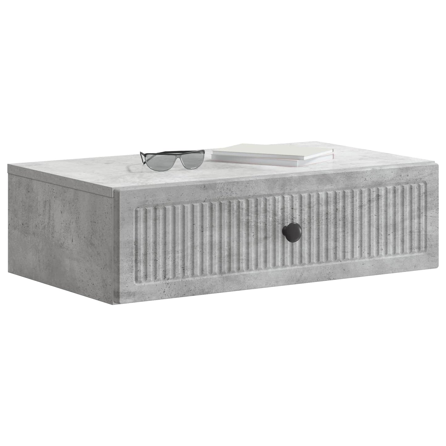 vidaXL Τραπεζάκι Τοίχου Γκρι Σκυροδέματος 59 x 34,5 x 17 εκ.