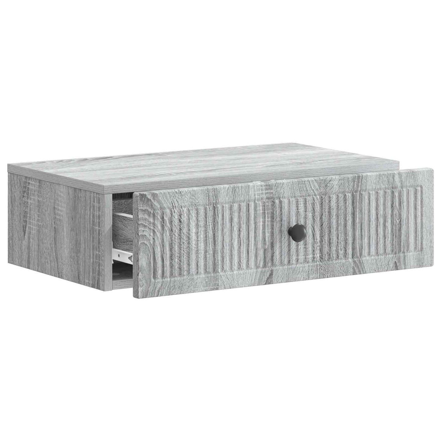 vidaXL Τραπεζάκι Τοίχου Γκρι Sonoma 59 x 34,5 x 17 εκ.