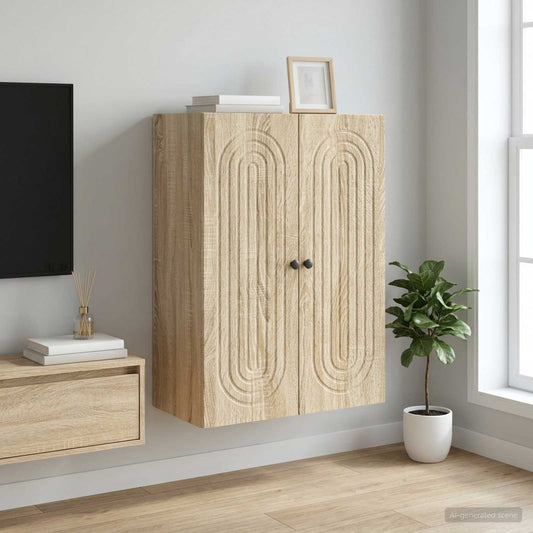 vidaXL Τοίχου Ντουλάπα Sonoma Δρυς 66 x 34,5 x 90 εκ