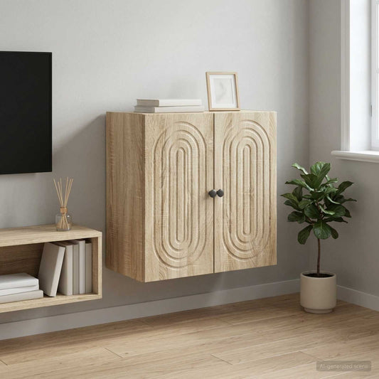 vidaXL Τοίχου Ντουλάπα Sonoma Δρυς 59 x 31 x 60 εκ Επεξεργασμένο Ξύλο
