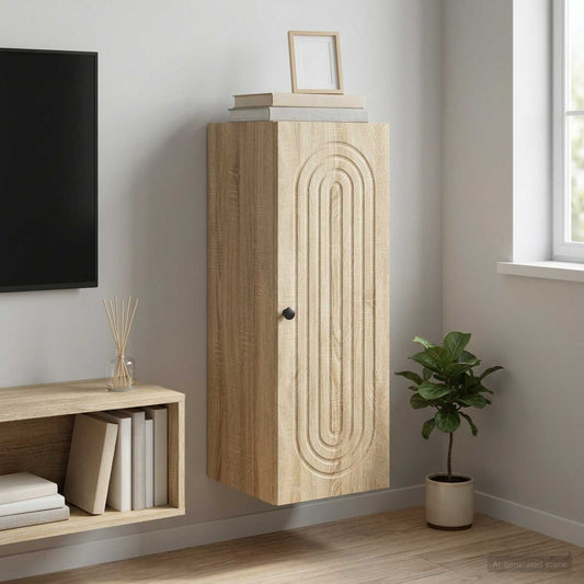 vidaXL Τοίχου Ντουλάπα Sonoma Δρυς 33 x 34,5 x 90 εκ