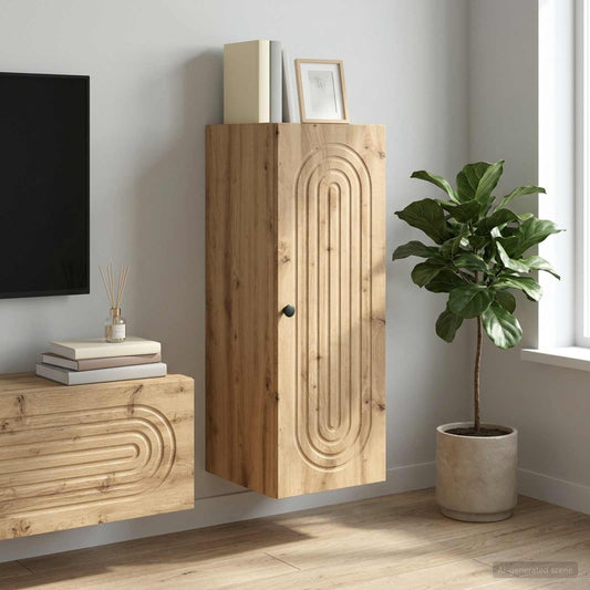 vidaXL Τοίχου Ντουλάπα 33 x 34,5 x 90 εκ Επεξεργασμένο Ξύλο
