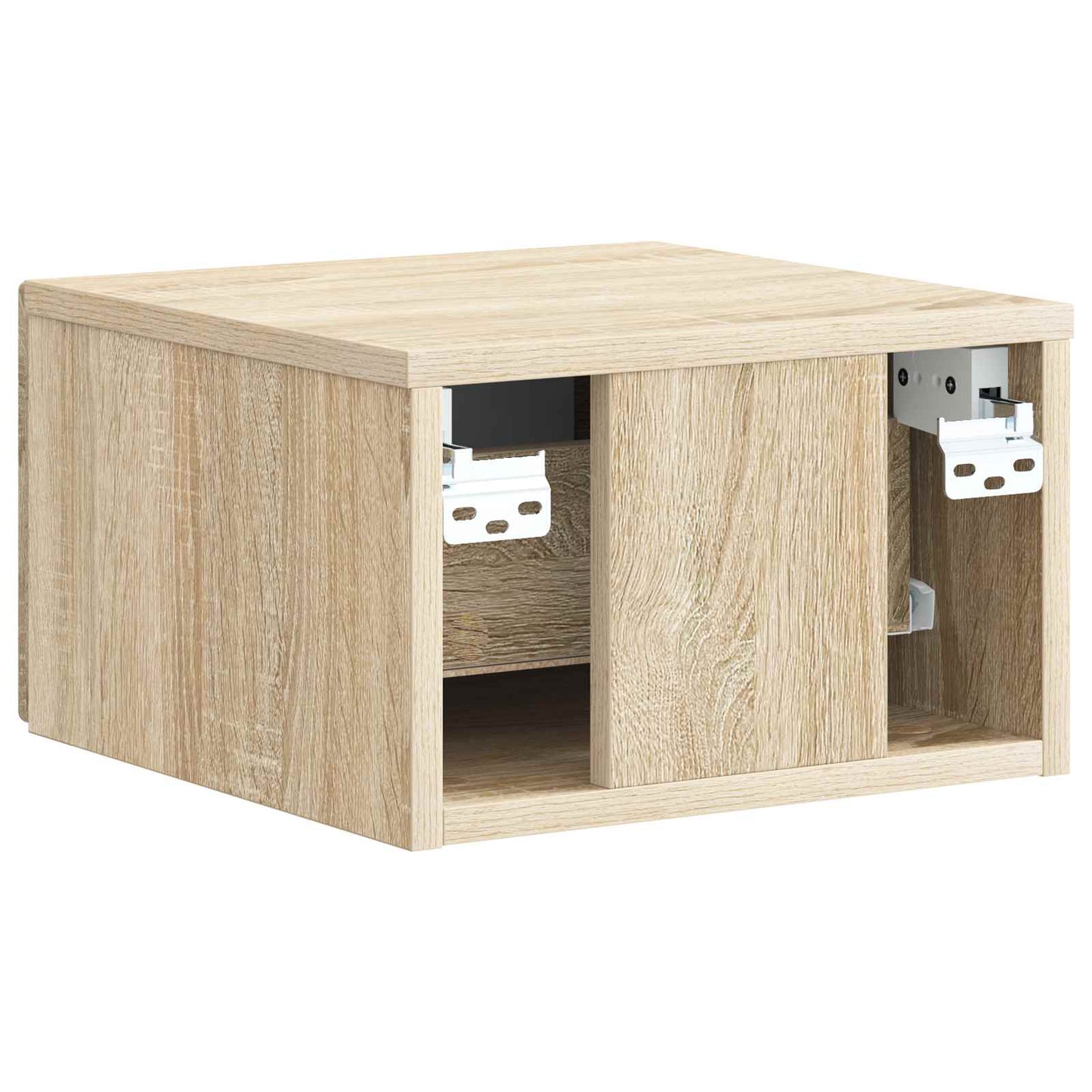 vidaXL Τοίχου Κρεμαστό Κομοδίνο 2 τμχ. Sonoma Δρυς 33 x 34,5 x 20 εκ