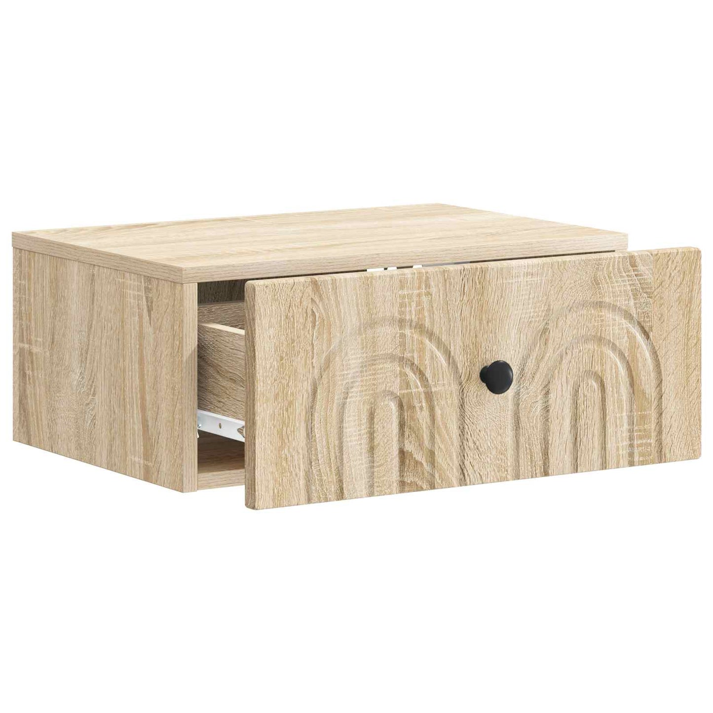 vidaXL Τοίχου Κρεμαστό Κομοδίνο 2 τμχ. Sonoma Δρυς 49 x 34,5 x 20 εκ.