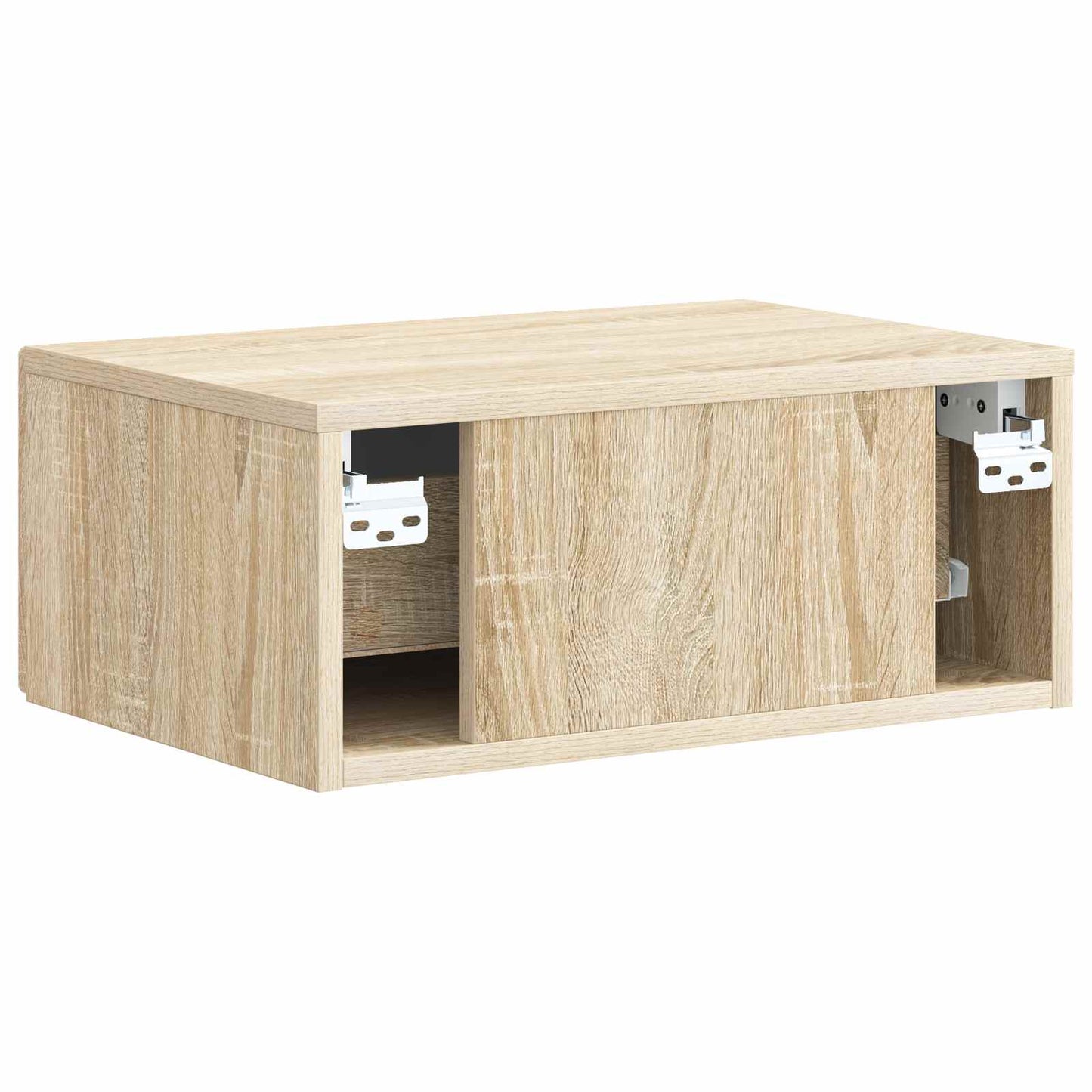 vidaXL Τοίχου Κρεμαστό Κομοδίνο 2 τμχ. Sonoma Δρυς 49 x 34,5 x 20 εκ.