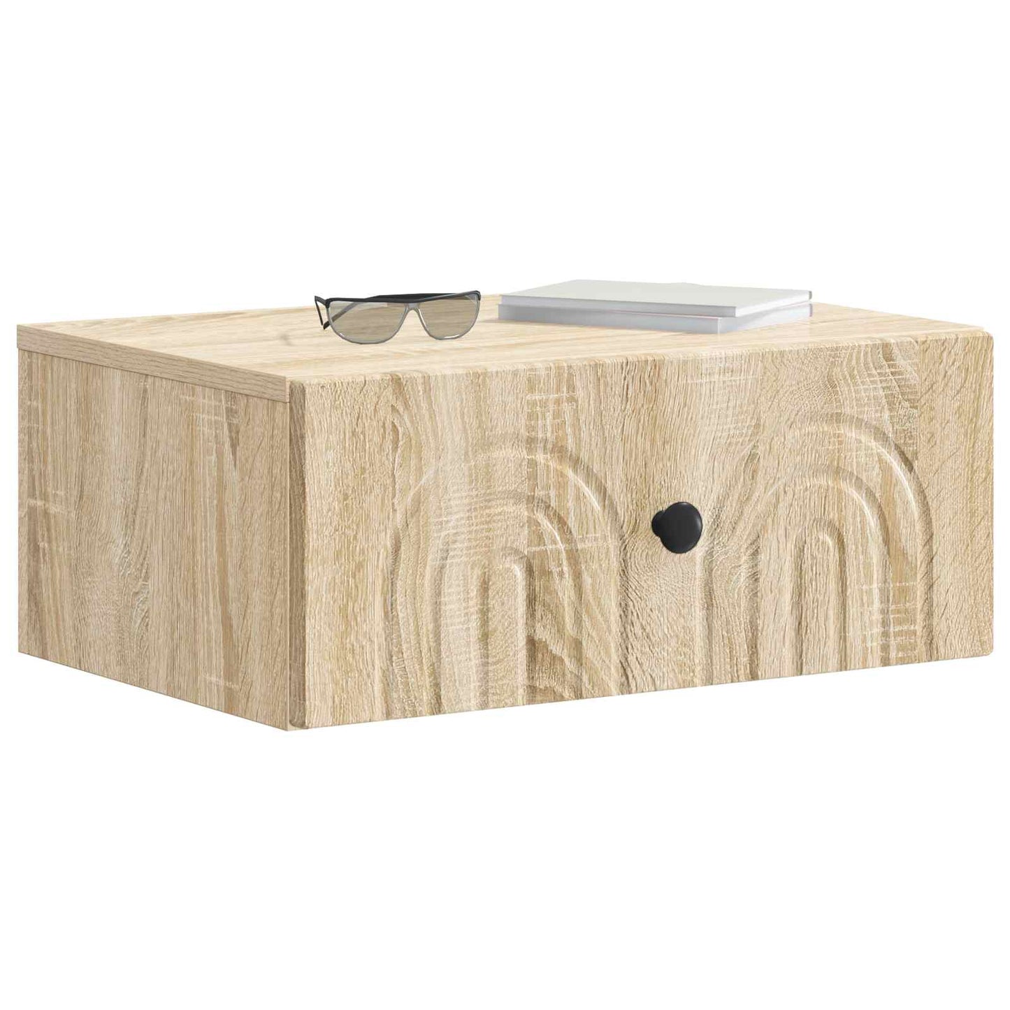 vidaXL Τοίχου Κρεμαστό Κομοδίνο 2 τμχ. Sonoma Δρυς 49 x 34,5 x 20 εκ.