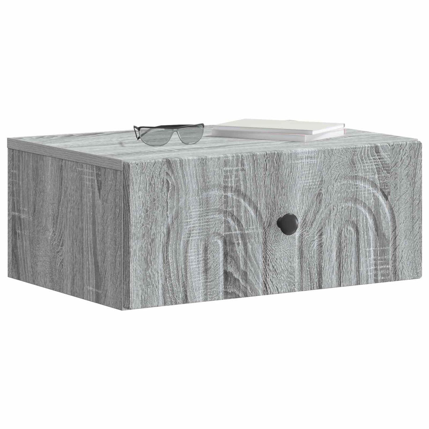 vidaXL Τοίχου Κρεμαστό Κομοδίνο Γκρι Sonoma 49 x 34,5 x 20 εκ.