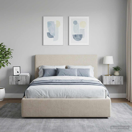 vidaXL Τοίχου Κρεμαστό Κομοδίνο 2 τμχ. Γκρι Sonoma 49 x 34,5 x 20 εκ.
