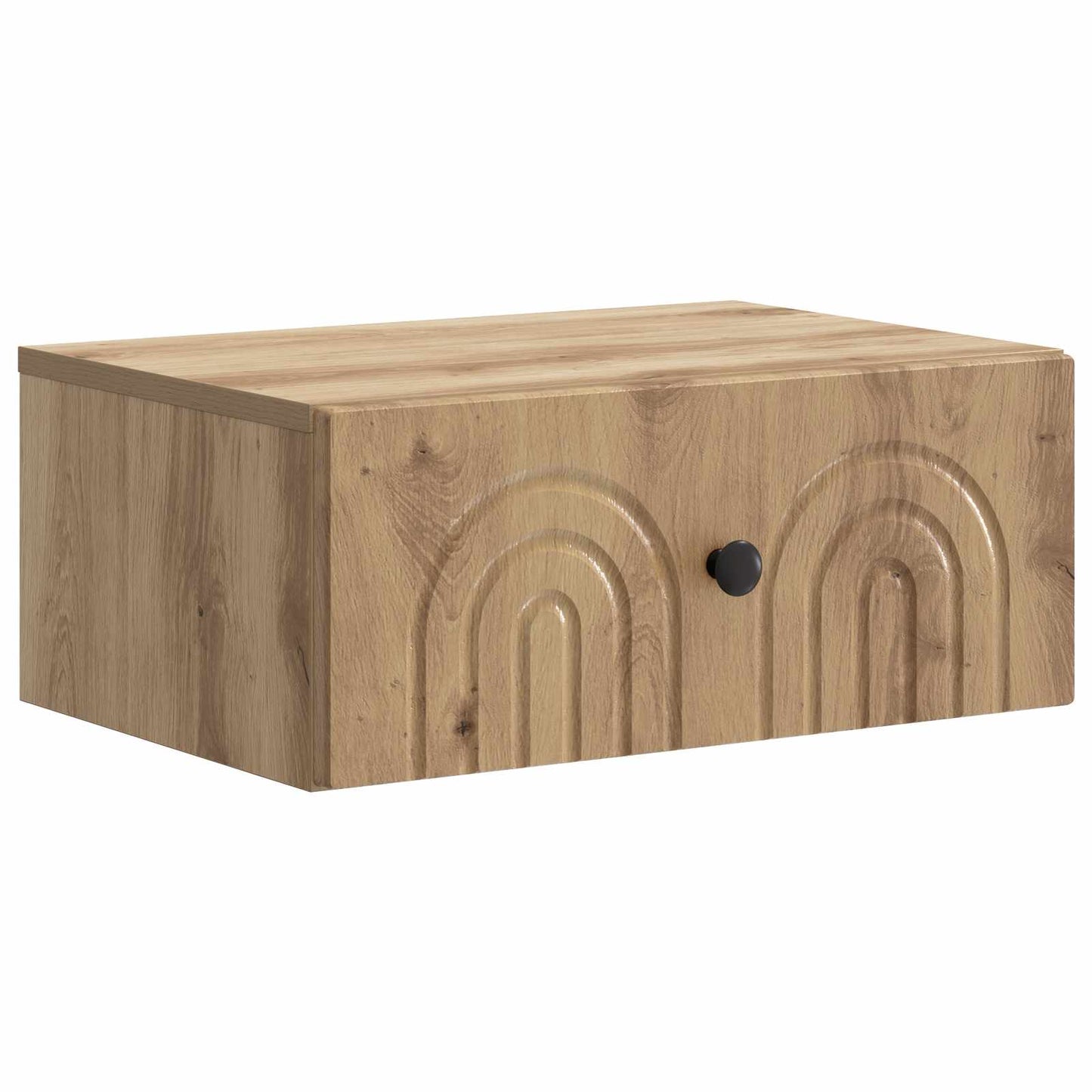 vidaXL Τοίχου Κρεμαστό Κομοδίνο Artisan Δρυς 49 x 34,5 x 20 εκ.