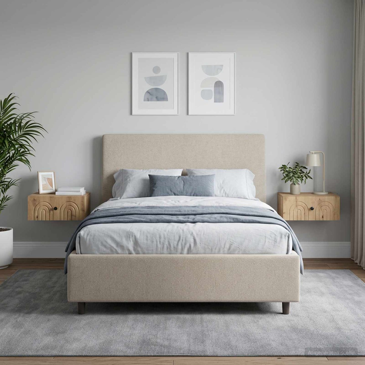 vidaXL Τοίχου Κρεμαστό Κομοδίνο 2 τμχ. Artisan Δρυς 49 x 34,5 x 20 εκ.
