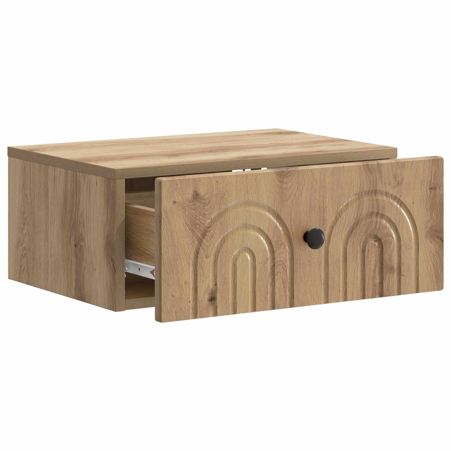 vidaXL Τοίχου Κρεμαστό Κομοδίνο 2 τμχ. Artisan Δρυς 49 x 34,5 x 20 εκ.