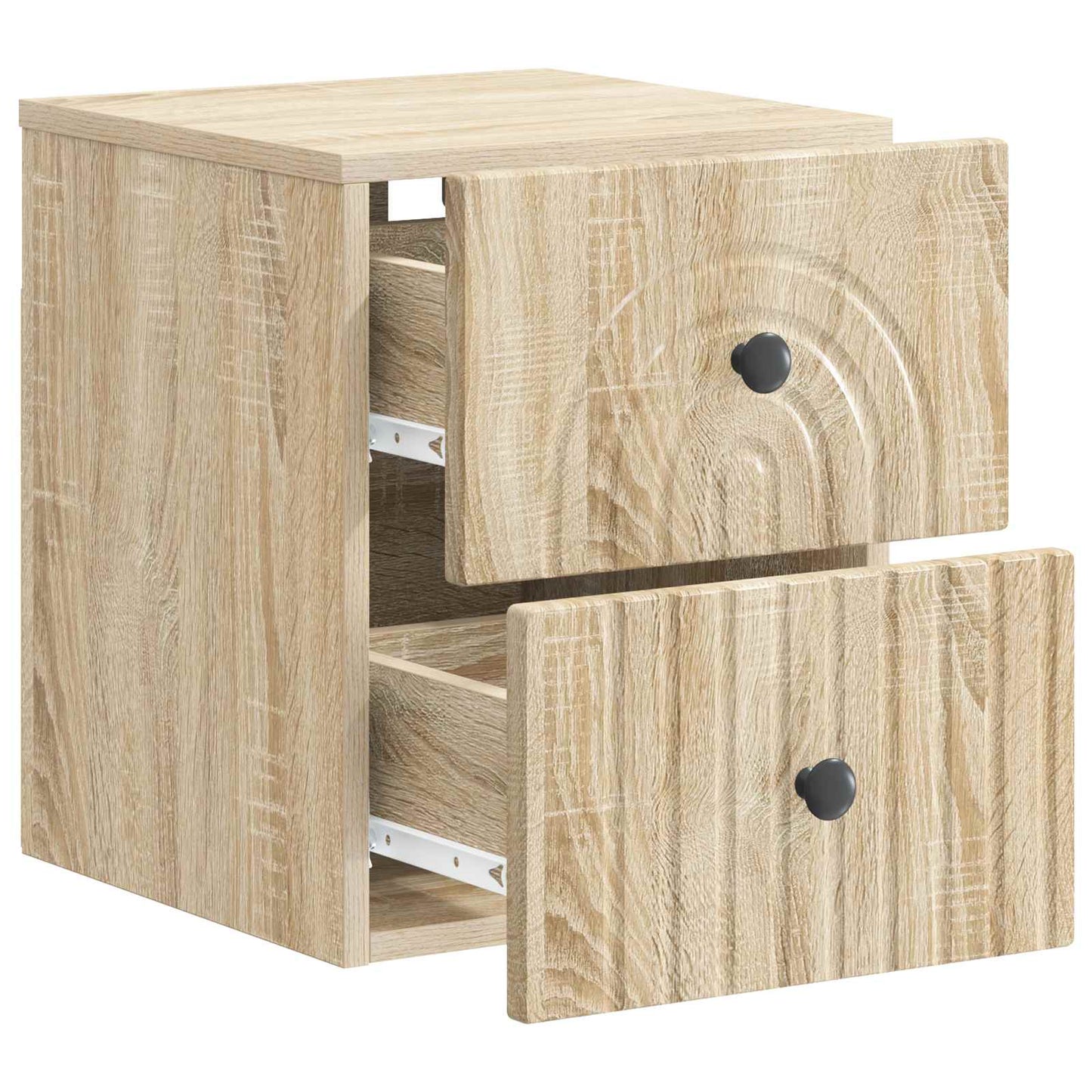 vidaXL Τοίχου Κρεμαστό Κομοδίνο Sonoma Δρυς 33 x 34,5 x 40 εκ