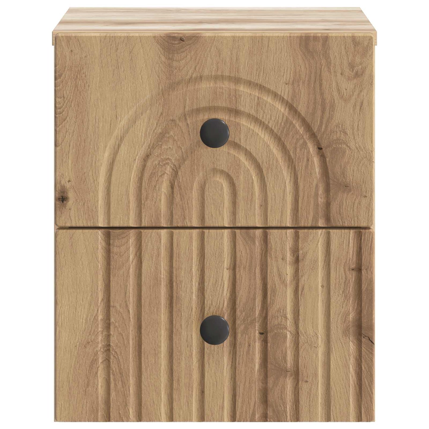 vidaXL Τοίχου Κρεμαστό Κομοδίνο Artisan Δρυς 33 x 34,5 x 40 εκ