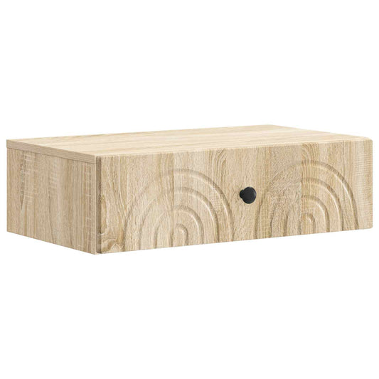 vidaXL Τραπεζάκι Τοίχου 59 x 34,5 x 17 εκ. Επεξεργασμένο Ξύλο