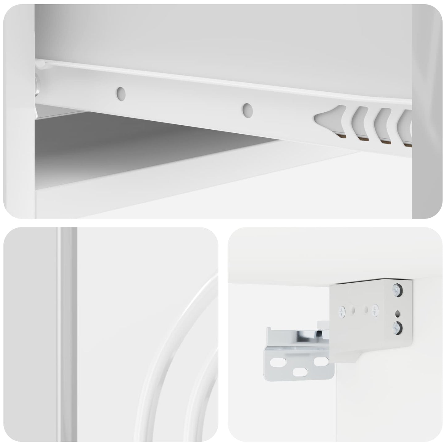 vidaXL Τραπεζάκι Τοίχου 59 x 34,5 x 17 εκ. Επεξεργασμένο Ξύλο