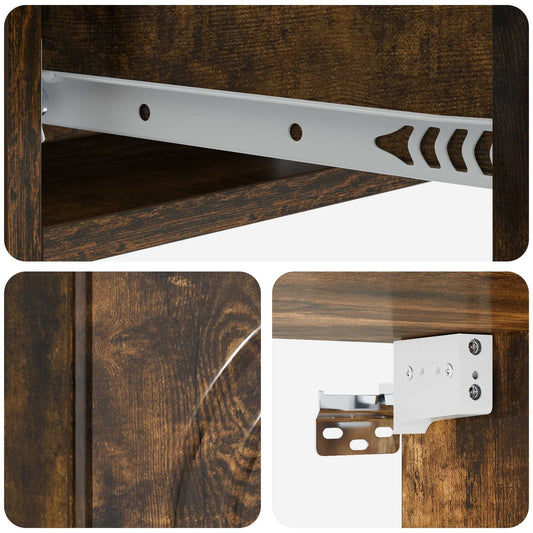 vidaXL Τραπεζάκι Τοίχου 59 x 34,5 x 17 εκ. Επεξεργασμένο Ξύλο