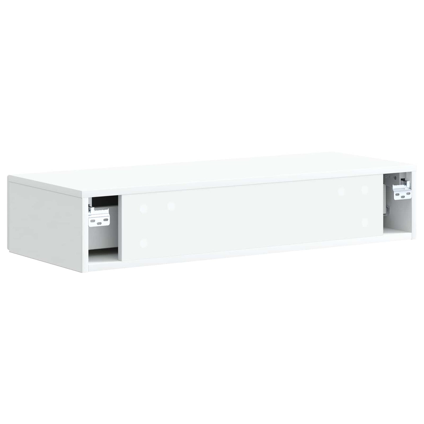 vidaXL Τραπεζάκι Τοίχου Λευκό 87,5 x 34,5 x 17 εκ. Επεξεργασμένο Ξύλο