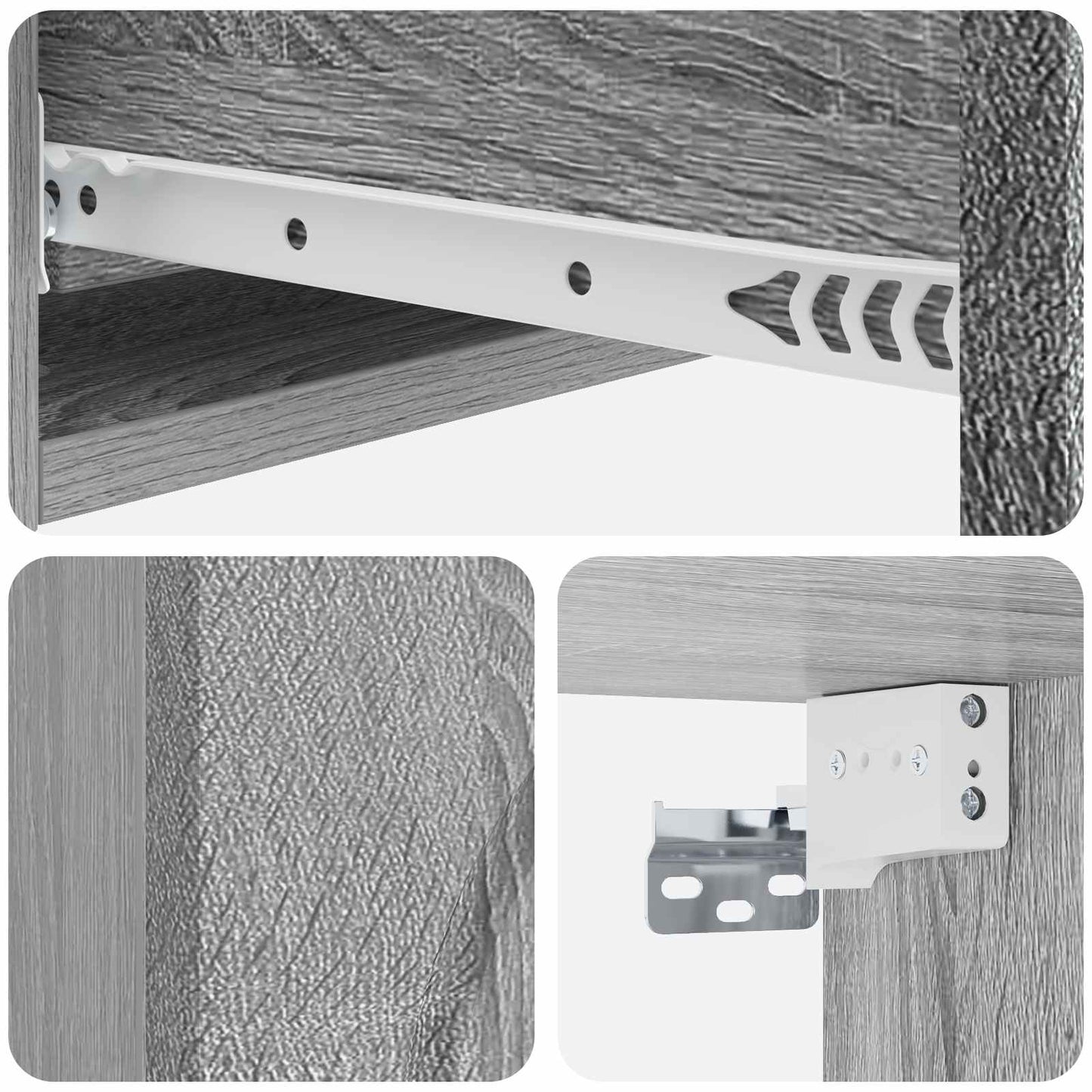 vidaXL Τραπεζάκι Τοίχου 87,5 x 34,5 x 17 εκ. Επεξεργασμένο Ξύλο