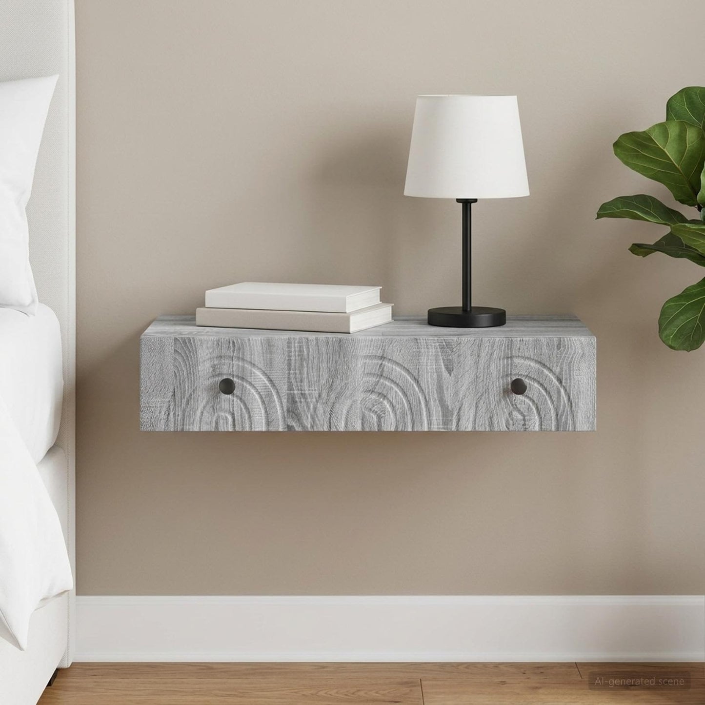 vidaXL Τραπεζάκι Τοίχου 87,5 x 34,5 x 17 εκ. Επεξεργασμένο Ξύλο