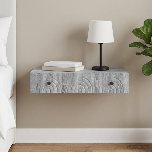 vidaXL Τραπεζάκι Τοίχου 87,5 x 34,5 x 17 εκ. Επεξεργασμένο Ξύλο